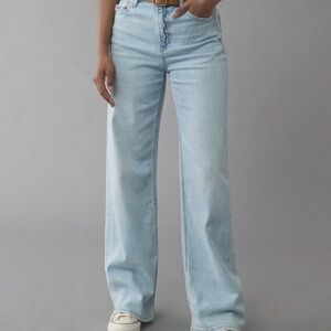 AE Super High Rise Wide-Leg Jeans